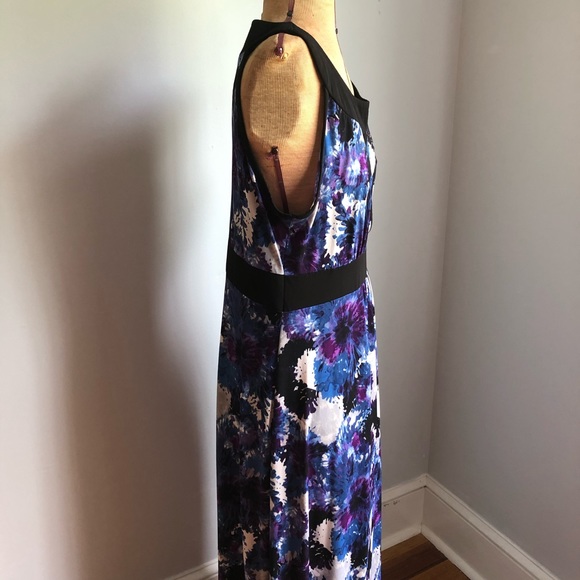 Susan Lawrence Maxi Dress Sundress Sleeveless Lrg - Picture 2 of 10